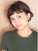 40代50代似合わせ小顔美髪シアーカラーカールショート