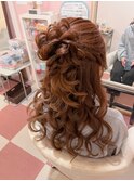 ハーフアップ