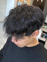 フゥ 宇都宮(FeU) 波巻きパーマメンズパーマメンズヘアツーブロックツイストパーマ