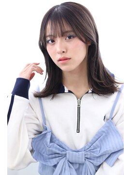 マルシェ(marche) 20代30代40代 韓国風おくれ毛レイヤーミディアムくびれヘア