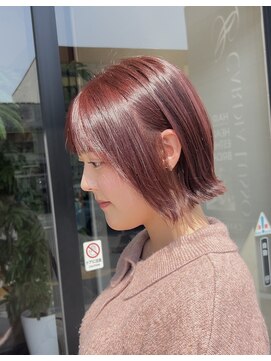 カルディアルッソ(CARDIA LUSSO) 外ハネボブ/ピンクカラー