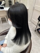ロンドルピナス 小倉(Lond Lupinus) ブルーブラック/ワイドバング/美髪のススメ/外ハネボブ/北九州