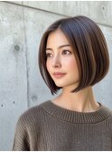 大人ボブ/外国人風バレイヤージュ/ハイライトカラー
