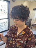 くしゅくしゅゆるプードルパーマ