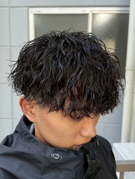 ビカムメンズヘアー 栄店(become men's hair) 波巻きパーマ縦落ちパーマ名古屋栄