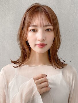 エトラ 渋谷店(etora) 前髪 外ハネボブ 暗めカラー グランマッシュ デザインカラー"