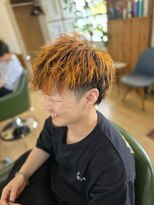 シャイン(SHINE) オレンジ×メッシュ