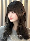【yuuka 】ミディアムレイヤーカット名古屋美容室髪質改善