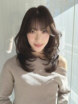 エトラ 渋谷店(etora)&nbsp;◎小顔ヘア　レイヤーカットワンホンヘア韓国ヘア