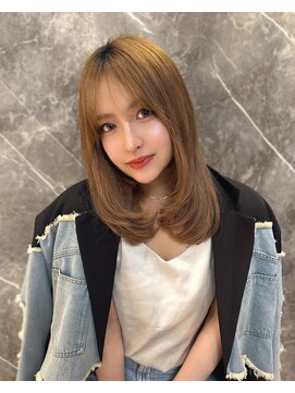 ロンドアヴァントゥス 池袋(Lond aventus) 韓国レイヤー/韓国風/ボブ/髪質改善/黒髪/ブリーチなし〔池袋〕