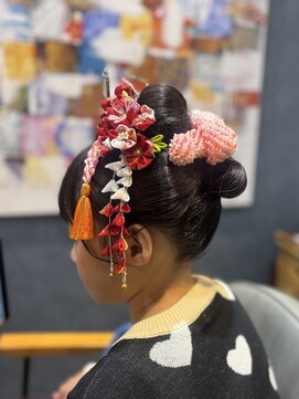 ７歳七五三　日本髪/新日本髪