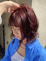 PARK LANE ICI yeven.anx ブリーチ/ダブルカラー/ハイライト/縮毛矯正/髪質改善&nbsp;ブリーチなしカラーブリーチなしダブルカラー春カラーピンク