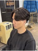 ルーズパーマ×テーパーフェード