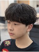 MEN’S HAIR/サーフカール/刈り上げセンターパート/千葉駅