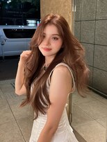 ノク 渋谷(nok)&nbsp;イメチェンピンクベージュ前髪