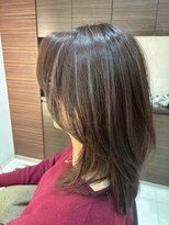 ブルーテーフ(Bleu Terre)&nbsp;盛岡【レイヤーカット×白髪ぼかしぼかしハイライト】大人世代◎