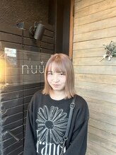 ヌウ(nuu)&nbsp;ショートボブくびれミルクティーベージュ