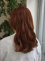オルガ(orga)&nbsp;白髪もぼかせるオレンジ系カラーのロング