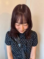メルシー(merci.)&nbsp;艶パープルカラー×顔まわりレイヤー
