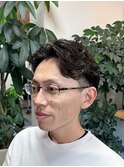 岡山市/理容室/ビジネスパーマ/大人パーマ/大人メンズヘア/30代