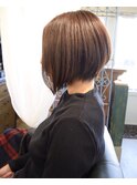 先鋭的モードボブ×THROWカラー★