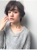 大人かわいいウェーブショート