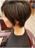大人可愛いショートボブ
