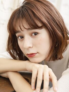 ミンクス 銀座店(MINX) シースルーバングでおしゃれボブ