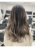 ミルクティーベージュエアタッチバレイヤージュカラー