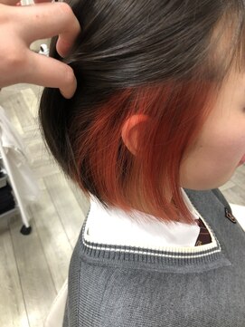 ラシックヘア 土山店(LASSIC HAIR) 【ブリーチ必須】インナーカラー×ボブ