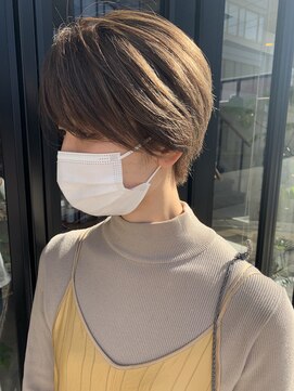 ヘアー アイス ルーチェ(HAIR ICI LUCE) 担当西田 ショートボブ 透明感カラー マッシュ