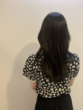 シェノン 西梅田(CHAINON) 韓国スタイル、かきあげロングくびれヘア