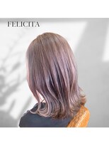 フェリシータ ミューズ(FELICITA musse)&nbsp;【FELICITA】切りっぱなし×顔周りインナー×ホワイトラベンダー