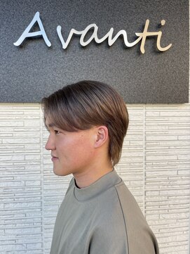 ソワ 四日市(soie) 【soie井上】メンズ/ミルクティーベージュ/ブリーチ