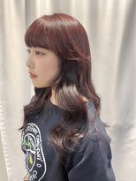 サクラ(SAKURA) カシスレッド/ブリーチなしWカラー/韓国風/赤髪/レイヤーカット
