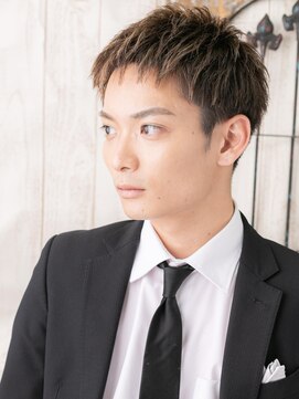 グルーミングサロン バーバー キャッスル 北浦和西口(Grooming salon Barber Castle) 外国人風メッシュカラーのツーブロックショートN北浦和