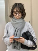 パークレーン アイス イヴェン(park lane ICI yeven)&nbsp;暗髪パーマ　くるくるパーマ　ボブパーマ　アンニュイ