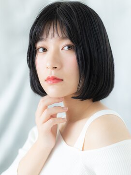 ドクターズ サロン ラブ(Dr's Salon LAB) 艶感ストレートツヤ髪切りっぱなし小顔ボブo古河20代30代40代