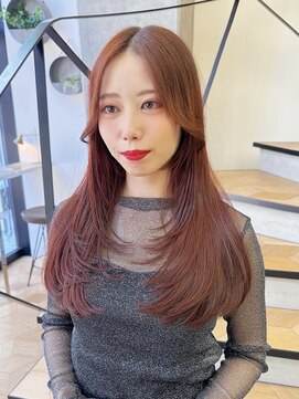 ミリ(mm) レイヤーカット/ウェットヘア/オリーブベージュ