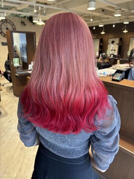 リー ヴィータ 上新庄(Lee Vita) ピンクグラデーション/Wカラー/20代