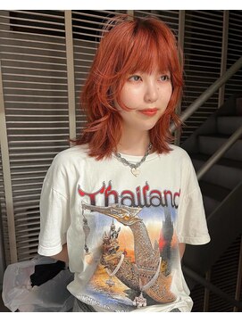 天神美容室 【KASUMI天神美容室】秋色×オレンジベージュ×レイヤー