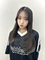 ヴィオットバイサロン(Viot by Salon)&nbsp;小顔ブリーチなし黒髪ネビージュワンレンローレイヤーボブルフ