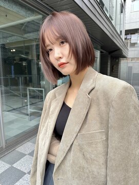 サンド 表参道(sand) ショートボブ縮毛矯正 10代20代30代40代