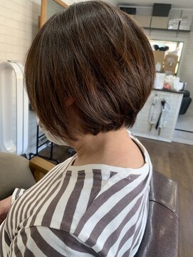 ライフ 星田店(Lyfe) ショートボブ前下がり似合わせカット_アッシュベージュ_86