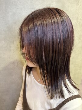 ヘアースペースブルームエア HAIR SPACE BLOOM Ea ピンクブラウンカラー