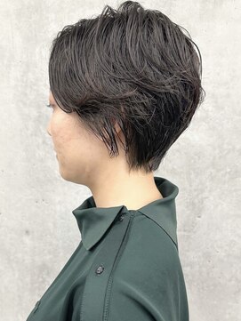 モリオ(morio) <大人女子くせ毛風パーマショートボブニュアンスパーマ30代40代2