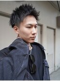 ジェットモヒカン/アップバング/ツーブロック/ビジネスヘア/黒髪