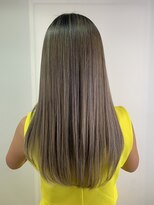 ライフ 星田店(Lyfe)&nbsp;ブリーチダブルカラー_スモーキーベージュレイヤーカット_367