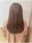 縮毛矯正ロング♪酸性ストレート髪質改善ココアベージュ
