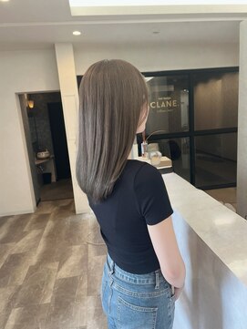 クラネ(CLANE.) ダブルカラー/オリーブベージュ☆